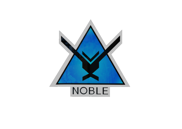 Наклейка Ноубл голографическая