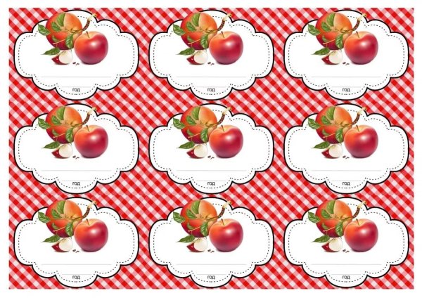 Наклейки на варенье