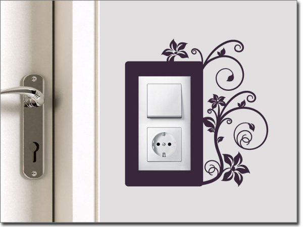 Наклейки под выключатели на стену