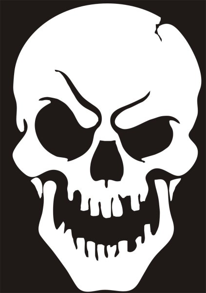 Череп трафарет