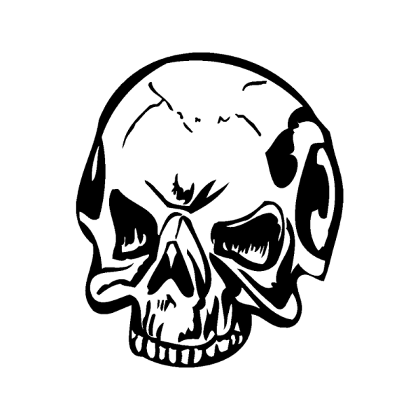 Череп наклейка