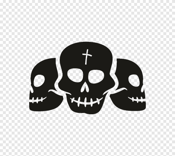 Череп трафарет