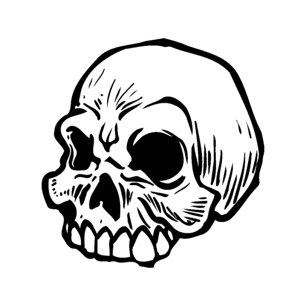 Стикер череп