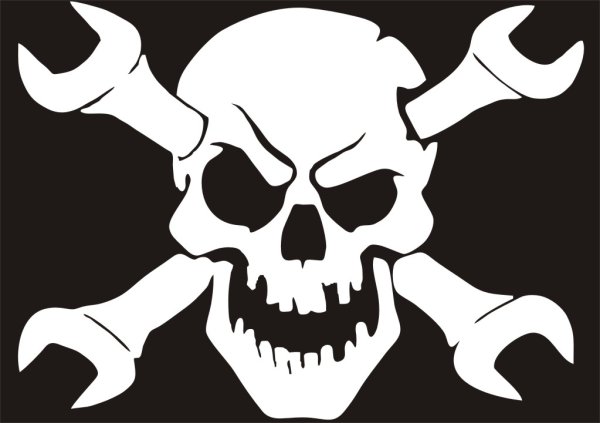 Череп с ключами