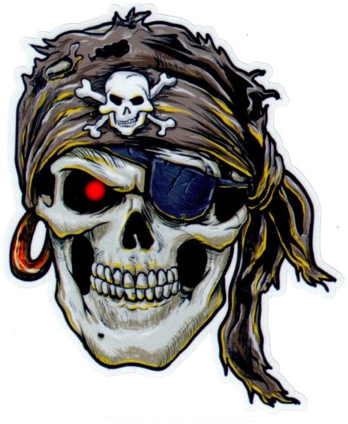 Стикер череп