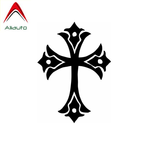 Наклейка крест на авто