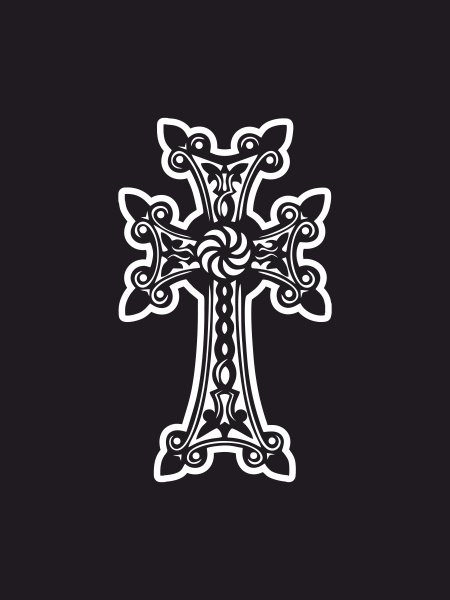 Наклейка крестик на машину