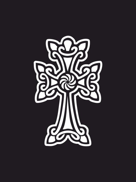 Наклейка крестик на машину