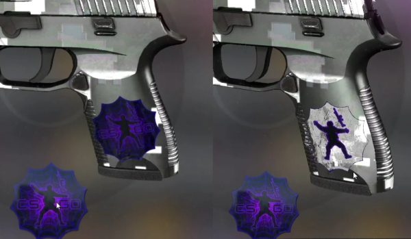 Наклейки Расколотая сеть КС го