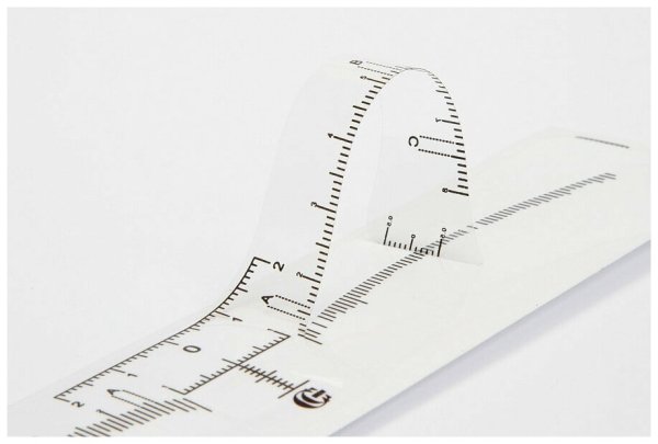 Наклейка - линейка для построения формы бровей Brow Stick Ruler с вырезом, 10шт