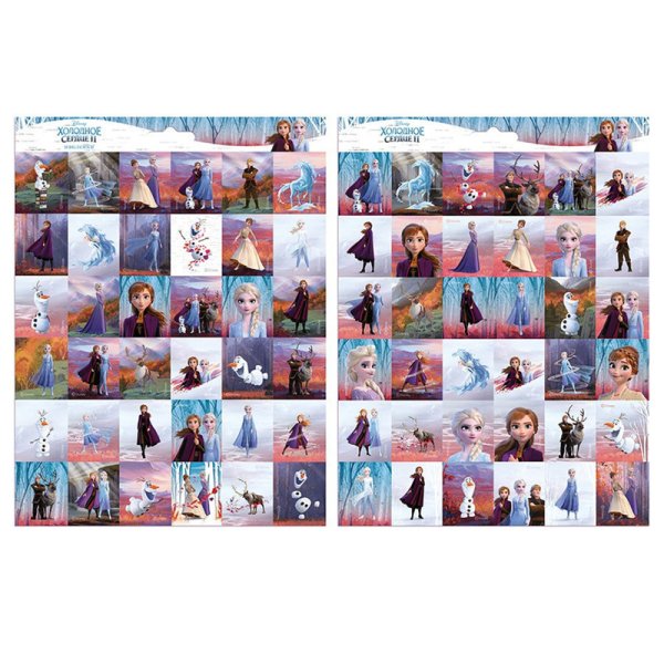 Наклейки объемные 110х200,  Холодное сердце 2-2