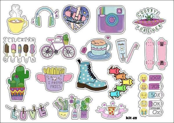 Маленькие наклейки