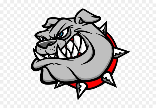 Наклейка бульдог