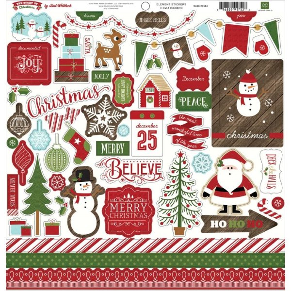 Скрапбукинг новый год наклейки