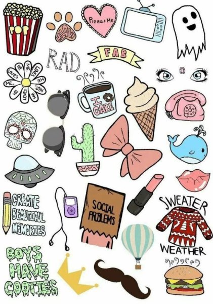 Наклейки для личного дневника