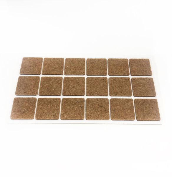 Подпятник мебельный 25х25 резиновый