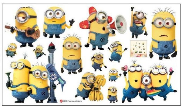Наклейки и Стикеры Миньоны