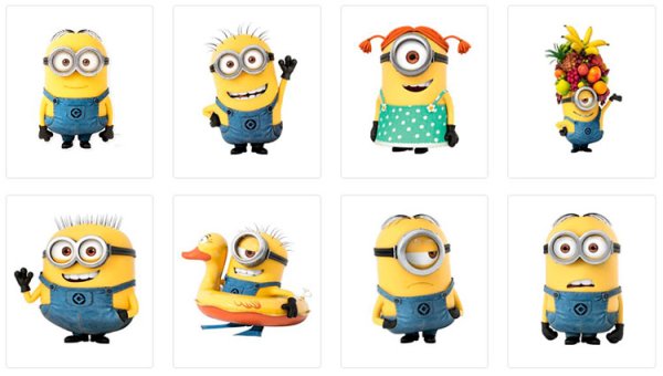 Наклейки на авто Миньоны