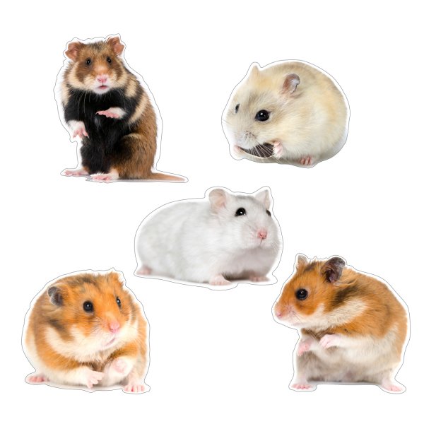 Интерьерные наклейки хомяки