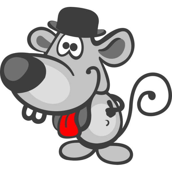 Наклейка виниловая мышка