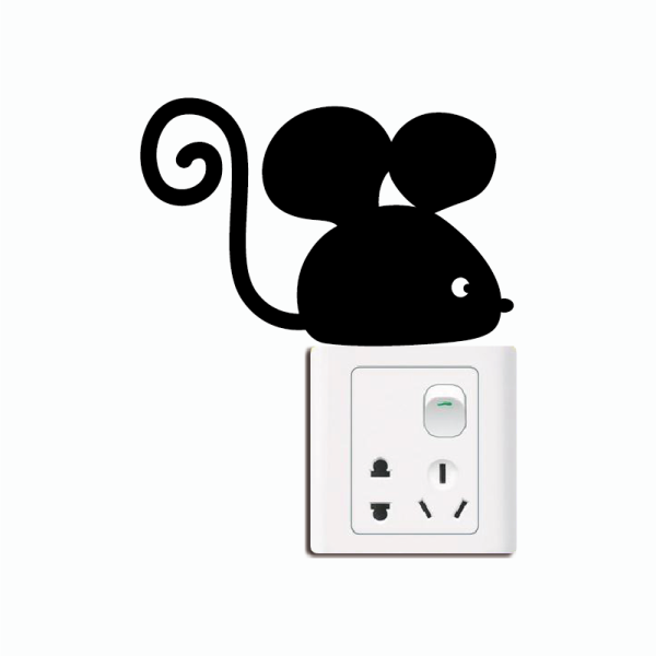 Наклейки на выключатель мышки