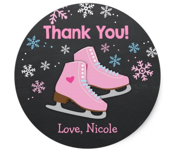 Наклейки с логотипом коньков