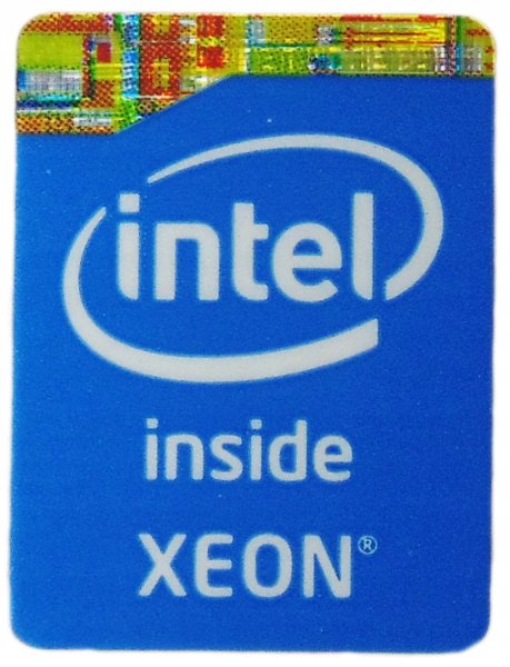 Логотип наклейки Intel Xeon