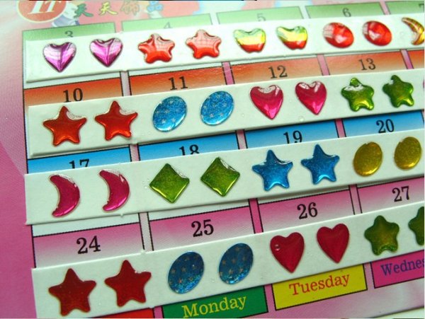 Наклейки на ушки детские