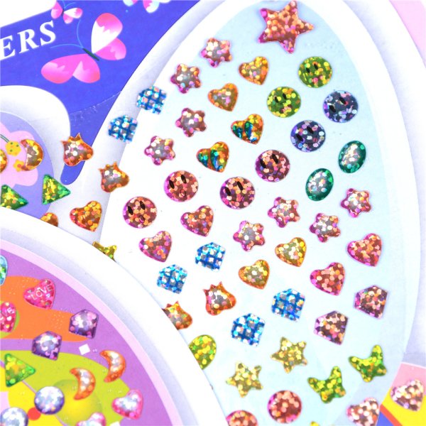 Сережки наклейки детские