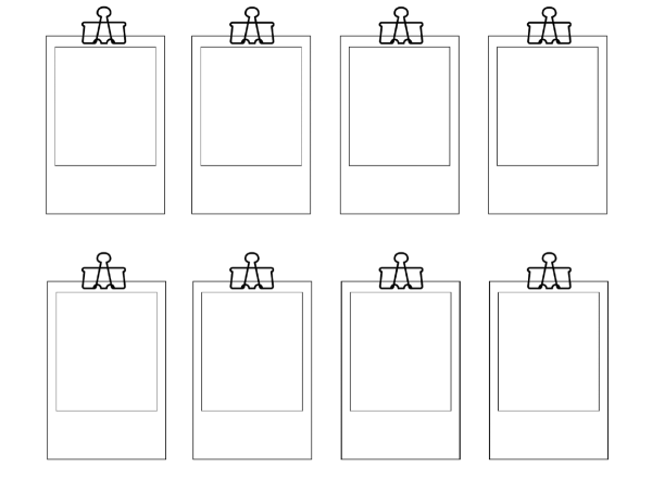 Чёрно-белые Стикеры для ежедневника