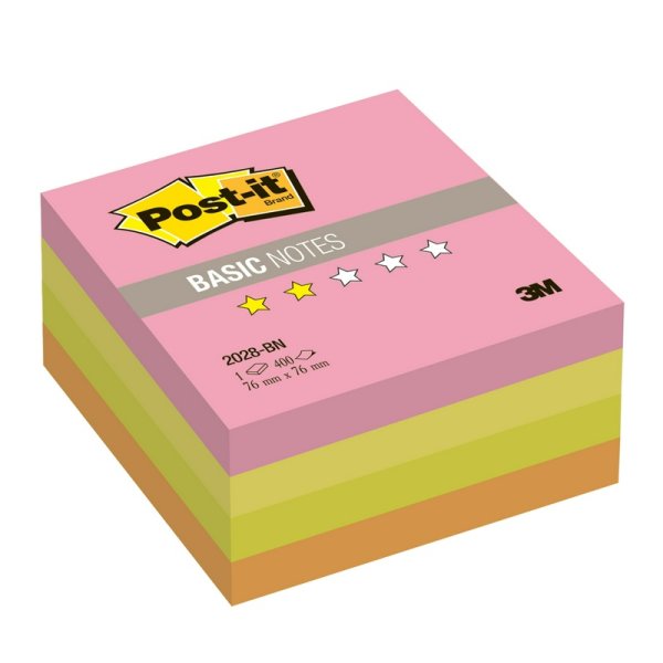 Post-it блок-кубик Basic, 76х76 мм, 400 листов