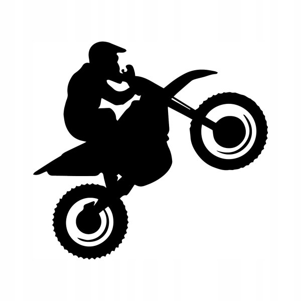 Силуэт кроссового мотоцикла