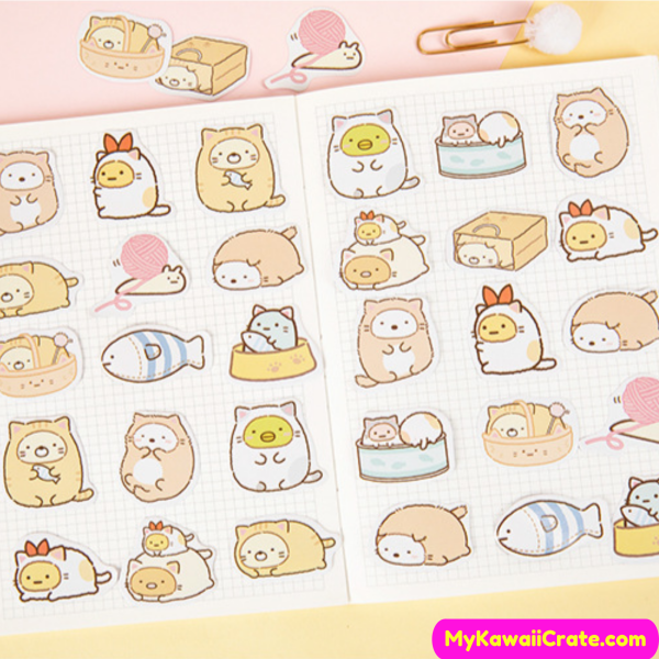 Sumikko Gurashi Стикеры котик
