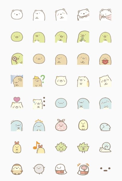 Sumikko Gurashi персонажи Стикеры