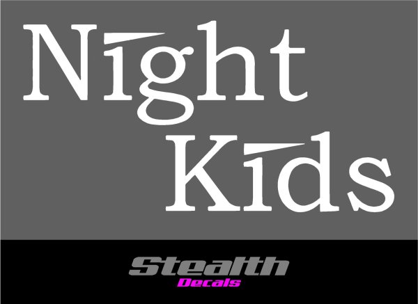 Наклейка Night Kids initial d