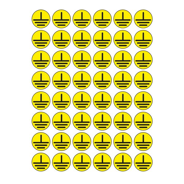 Знак заземления 30х30 IEK арт.4476э