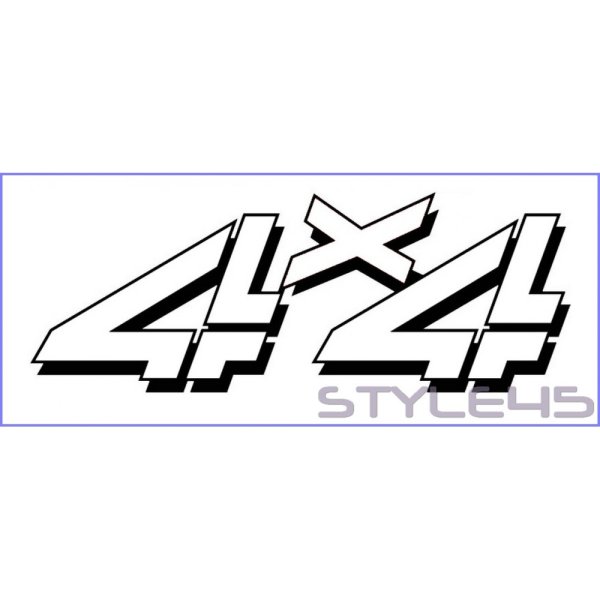 4x4 наклейка на борт