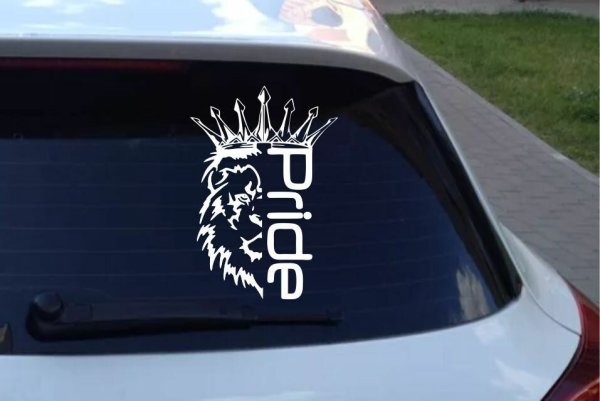 Pride car Audio наклейка Лев