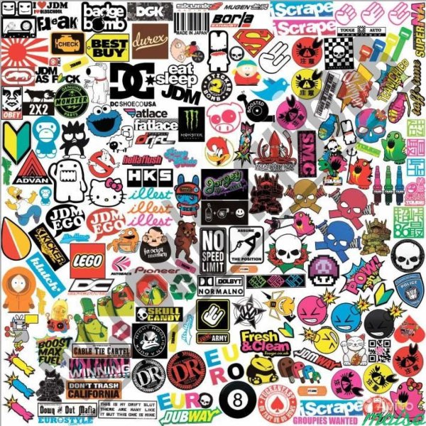 Наклейки стикербомбинг