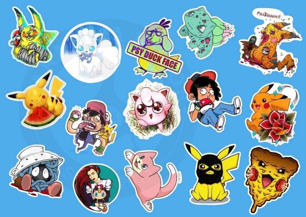 Интересные наклейки