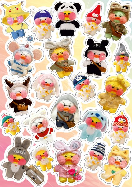 Наклейки для уточки лалафан