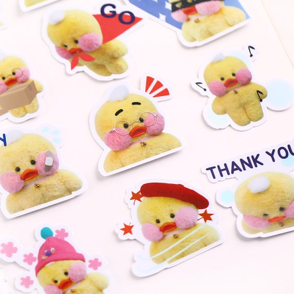 Наклейки для распечатки уточка лалафанфан