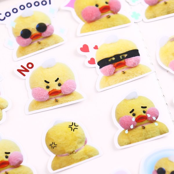 Наклейки для распечатки уточка