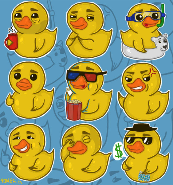 Уточка лалафанфан рисунок срисовка