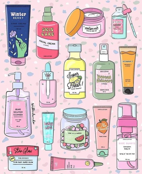 Стикер "косметика"