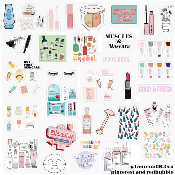 Стикеры косметический