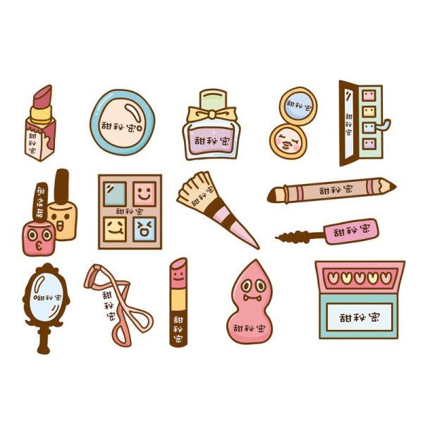 Стикер "косметика"