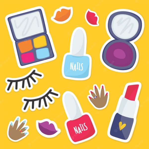 Стикеры для наклеек косметика