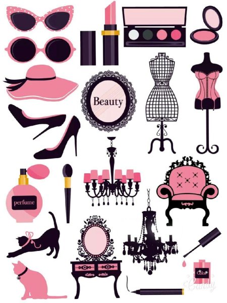 Наклейки косметика для девочек