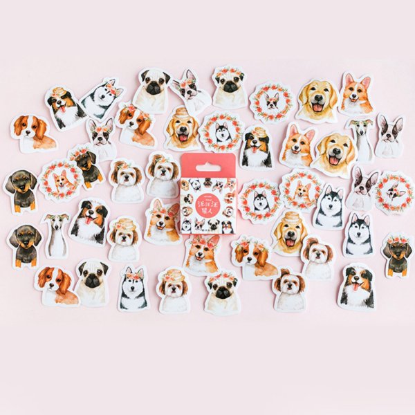 Наклейки собаки милые